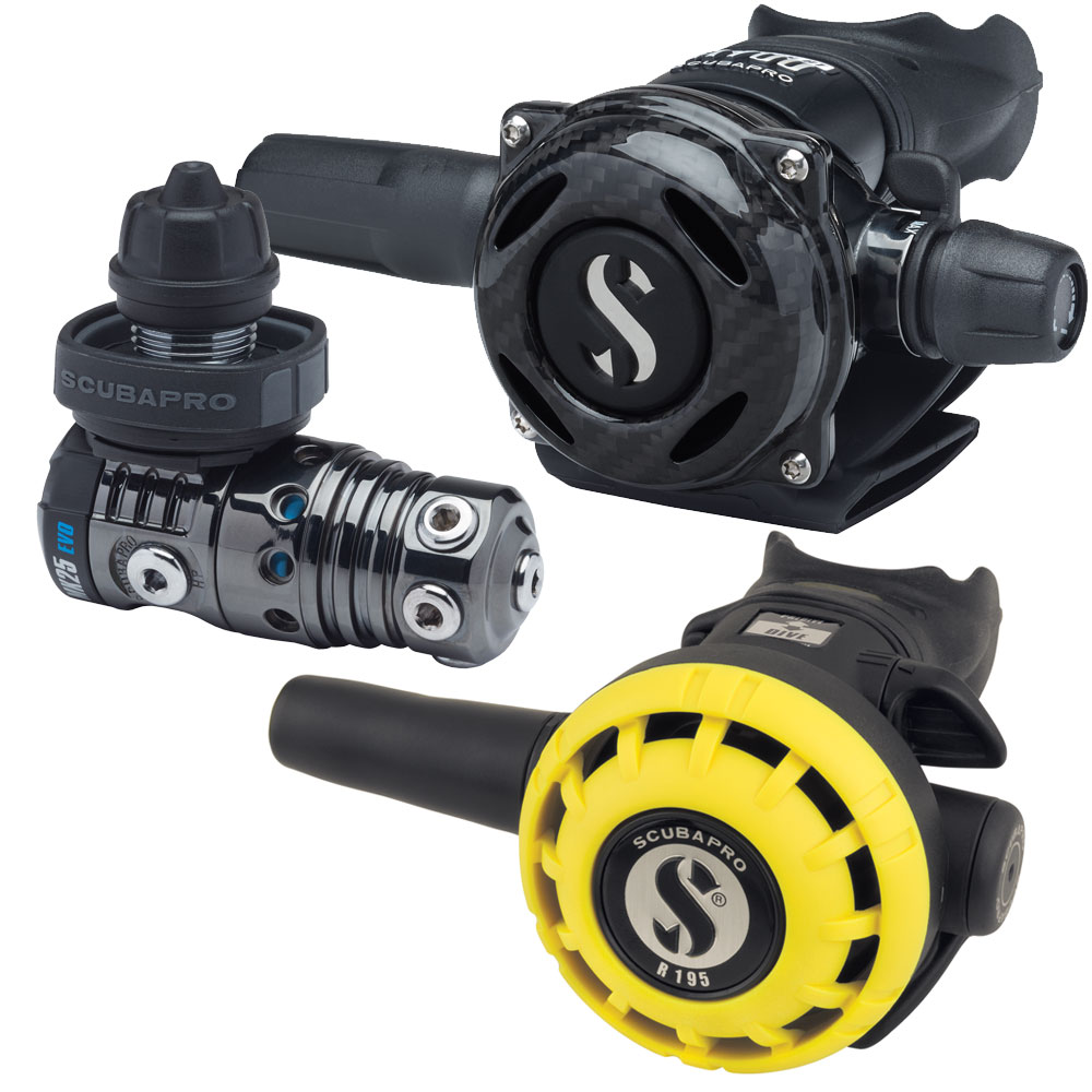 SCUBAPRO - MK25EVO DIN A700 Carbon BlackTech mit S270 Atemregler-Set