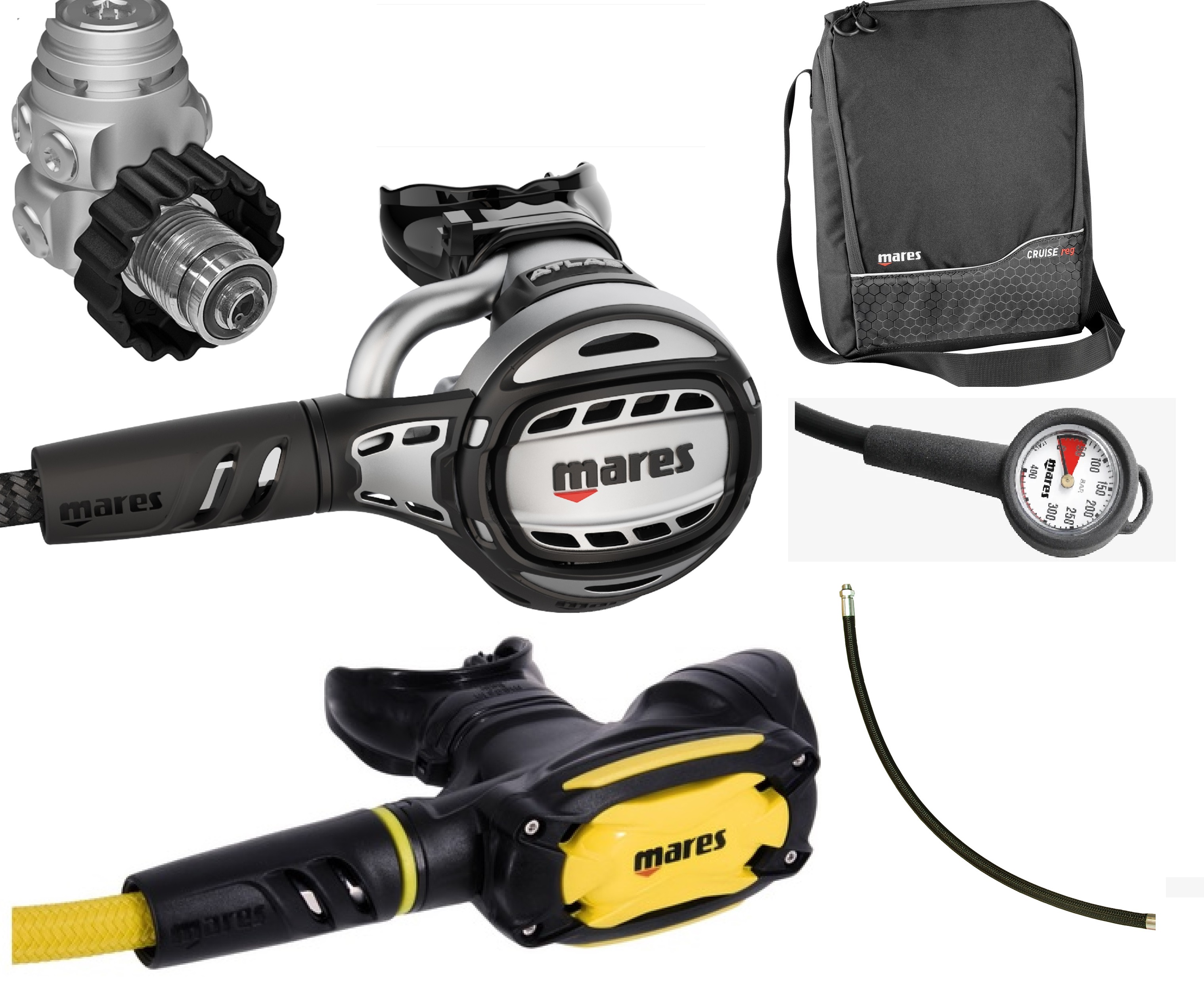 MARES - ATLAS 62X mit SXS Octo Atemregler Set