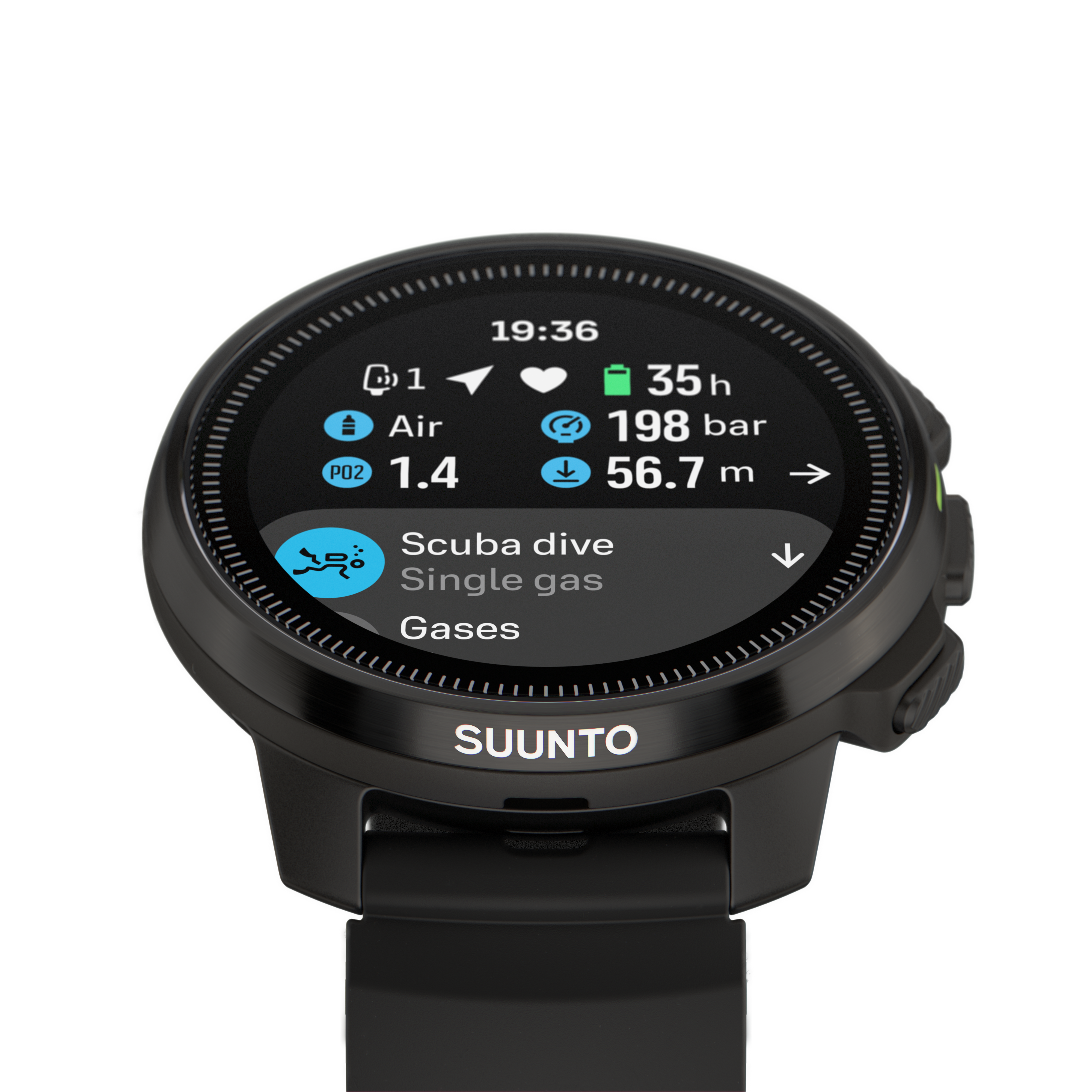 SUUNTO - OCEAN ALL BLACK + TANK POD + CASE Tauchcomputer