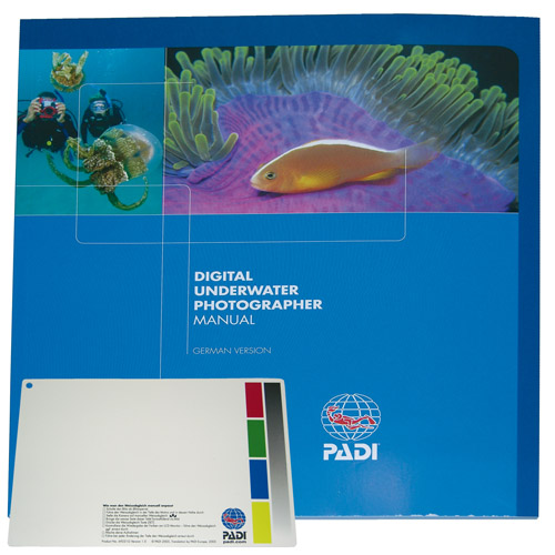 PADI - Manual Digital U/W Photographer incl. White Balance slate German